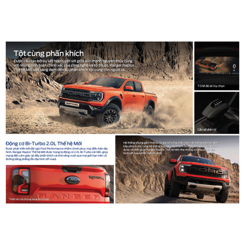 Ford Ranger Raptor Thế Hệ Mới | 4x4 AT